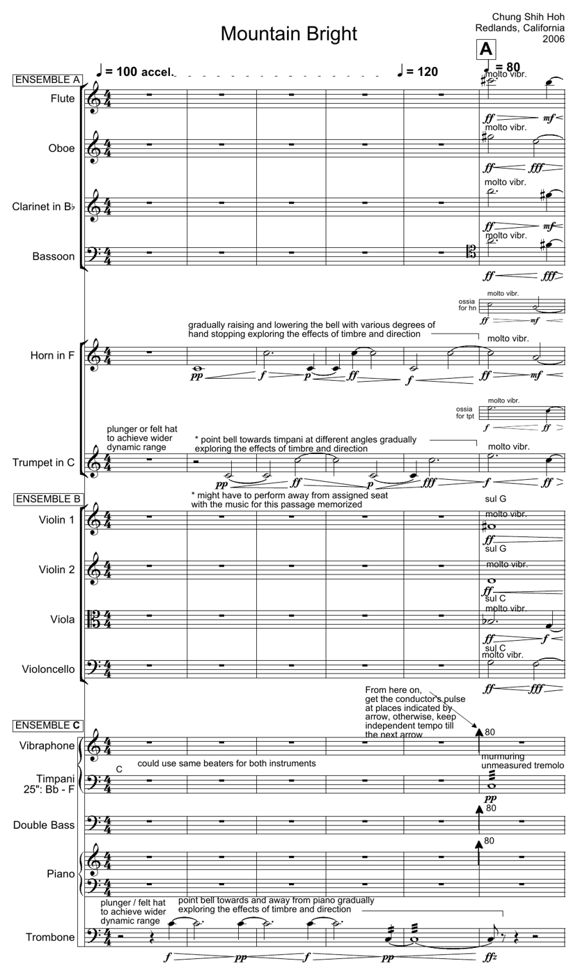 The opening page of Mountain Bright